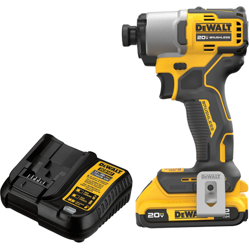 Ensemble de tournevis &agrave; chocs sans fil et sans balai, 1/4", 1700 lb-po Couple max., 20 V, Lithium-ion R.M.G. Prévention