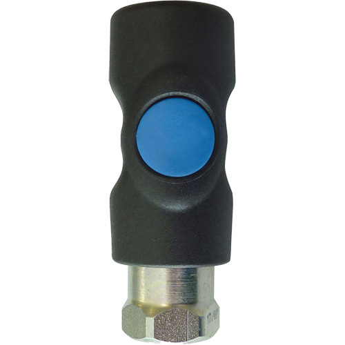 Raccord industriel rapide TOPQUIK S1, Composite en polyester/Acier inoxydable, 1/4", NPT femelle, 174 PSI R.M.G. Prévention