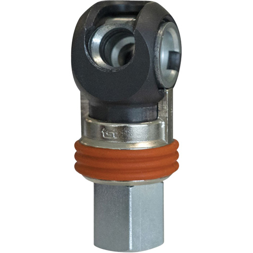 TOPQUIK SC Industrial Swing Quick Coupler, Nickel-Plated Steel, 3/8", Female NPT, 360 PSI R.M.G. Prévention