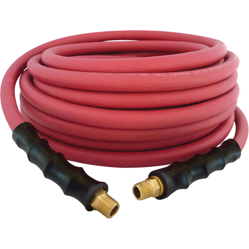 Tuyau  en caoutchouc MAXPRO, Air/Eau, Caoutchouc EDPM/Polyester, 3/8" dia. x 50', 300 psi, 1/4 NPT R.M.G. Prévention