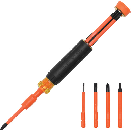 4-in-1 Insulated Multi-Bit Screwdriver R.M.G. Prévention