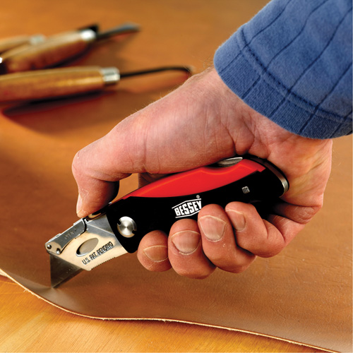 Folding Utility Knife, 2-3/8" Blade, Plastic/Cushion Handle R.M.G. Prévention