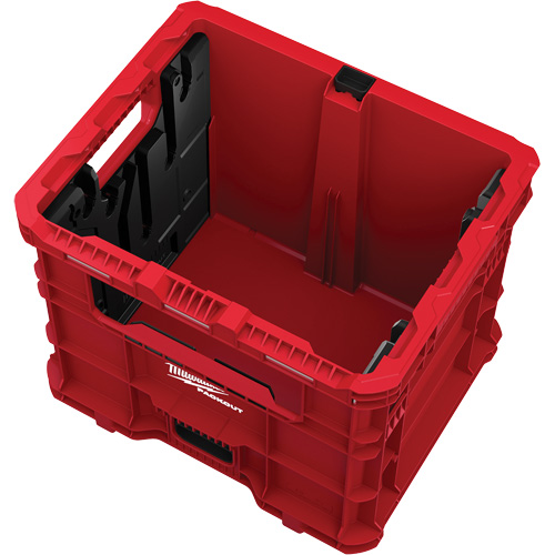 PACKOUT Wire Pulling XL Crate, 15-3/4" x 18-5/8" x 15", Black/Red R.M.G. Prévention