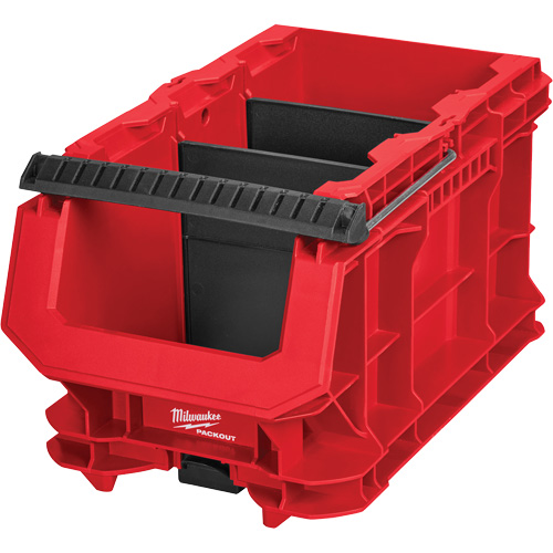 PACKOUT Compact Crate, 15-1/2" x 9-1/2" x 8-3/4", Black/Red R.M.G. Prévention