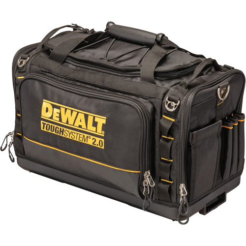 ToughSystem&reg; 2.0 Dirt Repellent Jobsite Tool Bag, 1680 Denier, 50 Pockets, Black/Yellow R.M.G. Prévention
