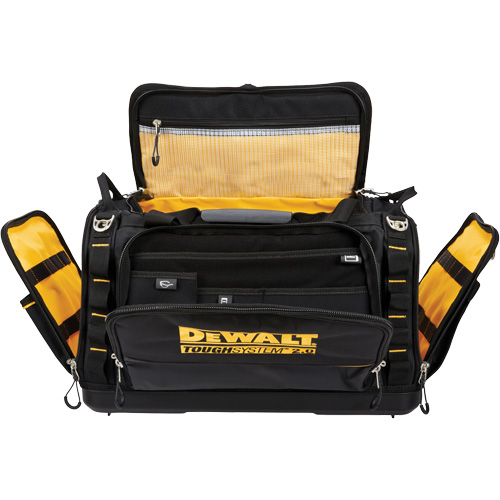ToughSystem&reg; 2.0 Dirt Repellent Jobsite Tool Bag, 1680 Denier, 50 Pockets, Black/Yellow R.M.G. Prévention