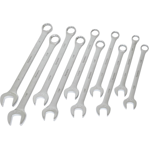 Contractor Series SAE Wrench Set, Combination, 10 Pieces, Imperial R.M.G. Prévention