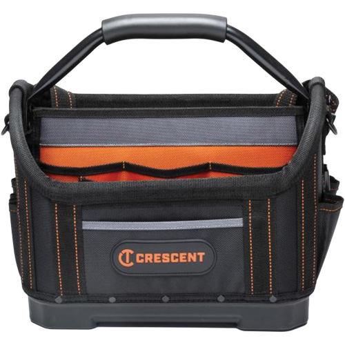 14" Tradesman Open Top Tool Bag, 1680 Denier/Polyester, 25 Pockets, Black/Grey/Orange R.M.G. Prévention