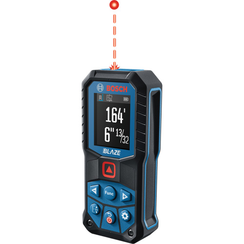 BLAZE Red Beam Laser Measure, 0' - 165' (0 m - 50.2 m) Range, Digital (Electronic) R.M.G. Prévention