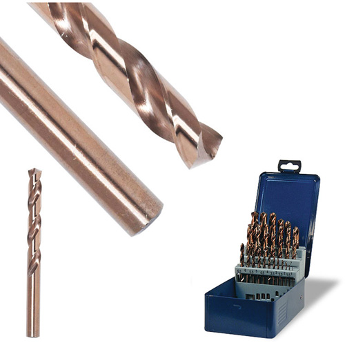 SST+ Jobbers Wire Gauge Drill Bit, High Speed Steel, #5, 3-3/8" L, 2-1/16" Flute, 135° Point Angle R.M.G. Prévention
