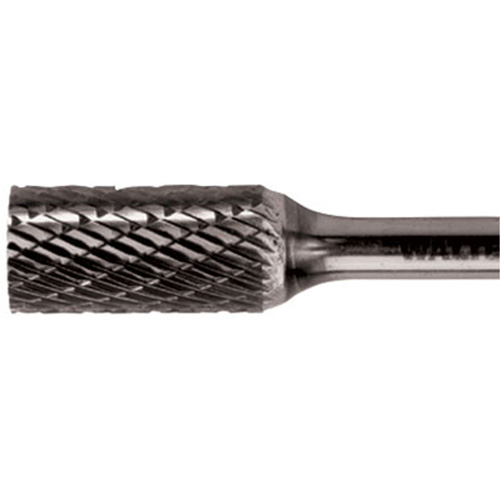 Double Cut Cylindrical Carbide Burr, 3/8" Dia., 1/4" Shank, 3/4" Depth of Cut R.M.G. Prévention