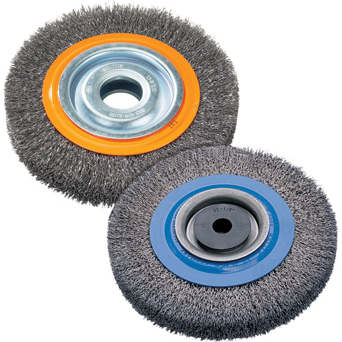 Brosse rotative, 8" dia., Fils 0,118", Arbre 1-1/4" R.M.G. Prévention