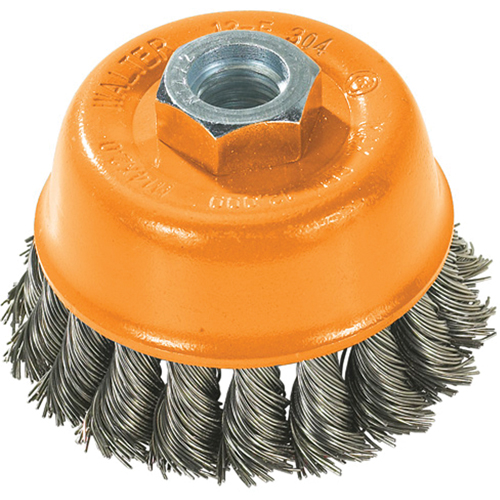 Wire Cup Brush, 3" Dia. x 5/8"-11 Arbor R.M.G. Prévention
