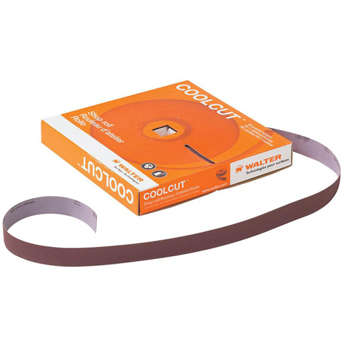 Papier abrasif manuel Coolcut, Oxyde d'aluminium, 1-1/2" la x 150' lo, Grain P60 R.M.G. Prévention