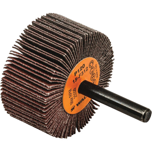 Flap Wheels-Coolcut Flap Wheels, Aluminum Oxide, 120 Grit, 2" x 1" x 1/4" R.M.G. Prévention