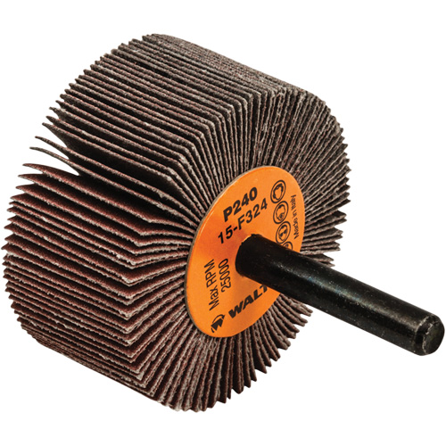 Flap Wheels-Coolcut Flap Wheels, Aluminum Oxide, 240 Grit, 2" x 1" x 1/4" R.M.G. Prévention