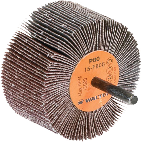 Disques &agrave; lamelles - Meules &agrave; lamelles Coolcut, Oxyde d'aluminium, Grain 80, 3" x 1-1/2" x 1/4" R.M.G. Prévention