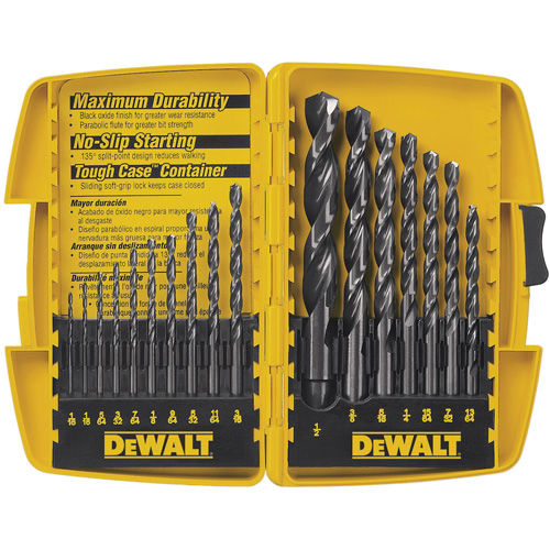 Jobber Drill Bit Set, 17 Pieces, High Speed Steel R.M.G. Prévention