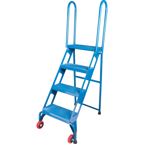 Portable Folding Ladder, 4 Steps, Perforated, 40" High R.M.G. Prévention