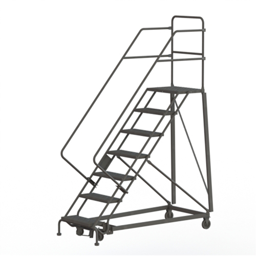 Heavy Duty Safety Slope Ladder, 7 Steps, Perforated, 50° Incline, 70" High R.M.G. Prévention