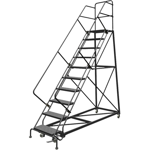 &eacute;chelles en angle de s&eacute;curit&eacute;, 10 marches, Perfor&eacute;, Inclinaison 50°, Hauteur 100" R.M.G. Prévention