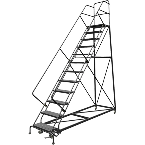 &eacute;chelles en angle de s&eacute;curit&eacute;, 12 marches, Perfor&eacute;, Inclinaison 50°, Hauteur 120" R.M.G. Prévention