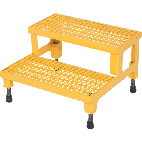 Adjustable Step-Mate Stand, 2 Step(s), 23-13/16" W x 22-7/8" L x 15-1/4" H, 500 lbs. Capacity R.M.G. Prévention