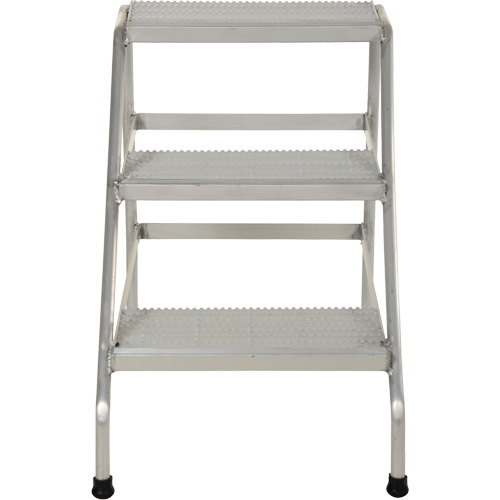 Aluminum Step Stand, 3 Step(s), 22-13/16" W x 34-9/16" L x 30" H, 500 lbs. Capacity R.M.G. Prévention