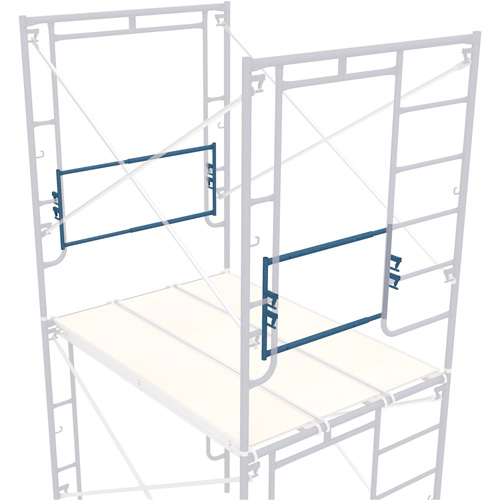 Garde-corps dextr&eacute;mit&eacute; extensible pour l'&eacute;chafaudage, Barre de retenue, 21" h R.M.G. Prévention