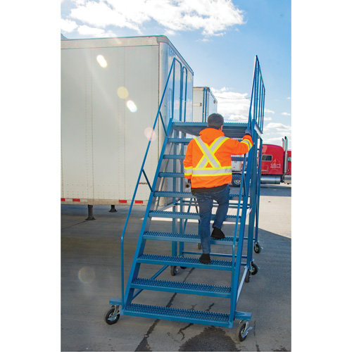 &eacute;chelle &agrave; neige, Acier, 10 Marches, 99" ha, 85-1/2" p, 48" Marche, Stri&eacute; R.M.G. Prévention