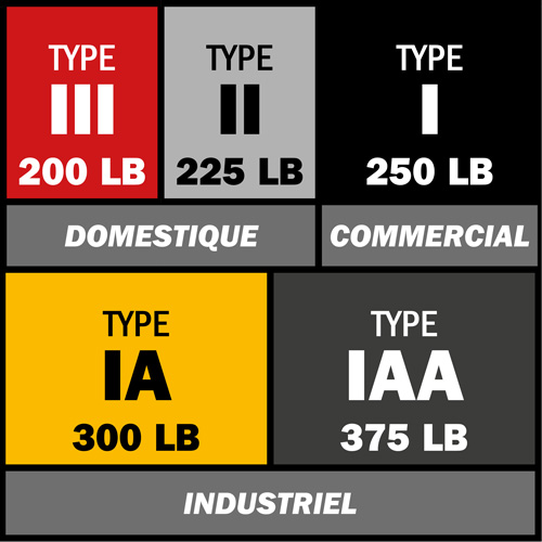 Escabeau avec plateau &agrave; peinture, 10', Aluminium, Capacit&eacute; 225 lb, Type 2 R.M.G. Prévention