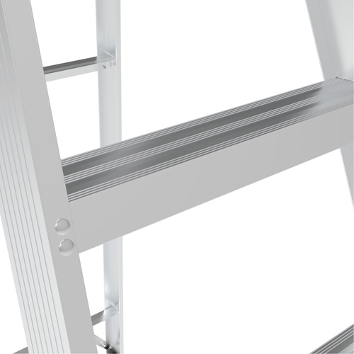 Step Ladder, 10', Aluminum, 225 lbs. Capacity, Type 2 R.M.G. Prévention
