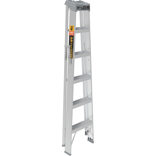 Step Ladder, 6', Aluminum, 225 lbs. Capacity, Type 2 R.M.G. Prévention