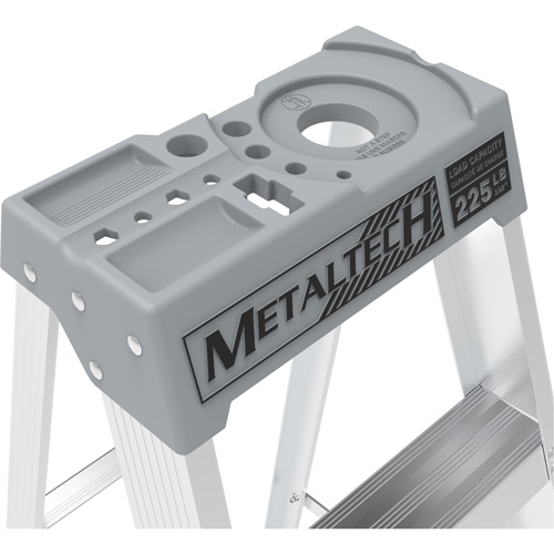 Escabeau avec plateau &agrave; peinture, 10', Aluminium, Capacit&eacute; 225 lb, Type 2 R.M.G. Prévention