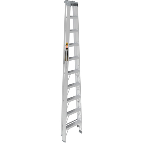 Step Ladder, 10', Aluminum, 225 lbs. Capacity, Type 2 R.M.G. Prévention