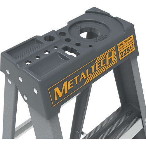 Escabeau avec plateau &agrave; peinture, 6', Fibre de verre, Capacit&eacute; 225 lb, Type 2 R.M.G. Prévention