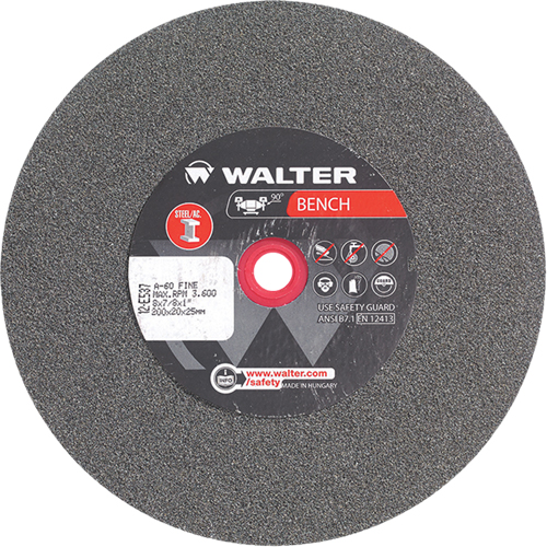 Bench Grinding Wheels, 8" x 7/8", 1" Arbor, 1 R.M.G. Prévention
