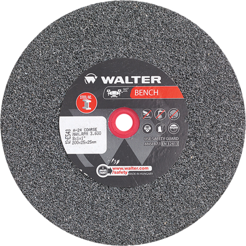 Bench Grinding Wheels, 8" x 1", 1" Arbor, 1 R.M.G. Prévention