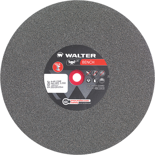 Bench Grinding Wheels, 10" x 1", 1" Arbor, 1 R.M.G. Prévention