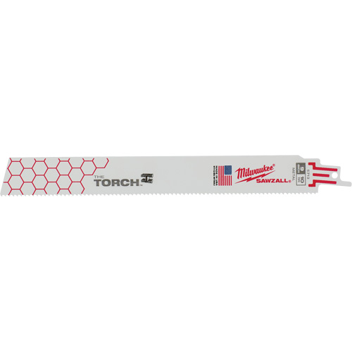 Lames The Torch Sawzall, Bim&eacute;tal, 10 Dents par pouce, 9" lo x 1" la R.M.G. Prévention