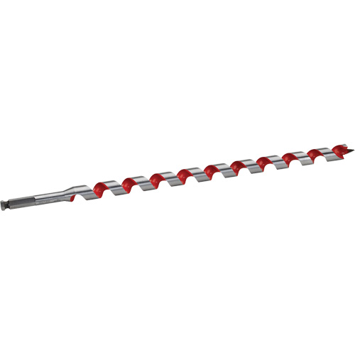 Longue m&egrave;che h&eacute;licoidale pour perceuse, Diam&egrave;tre de 13/16", Cannelure 15", Tige 7/16" hexagonal R.M.G. Prévention