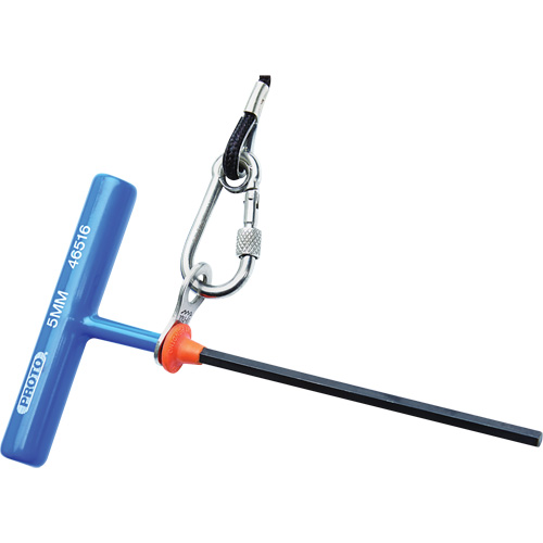 Hex Key - Metric, Hex End, 2.5 mm x 6" L, T Handle R.M.G. Prévention