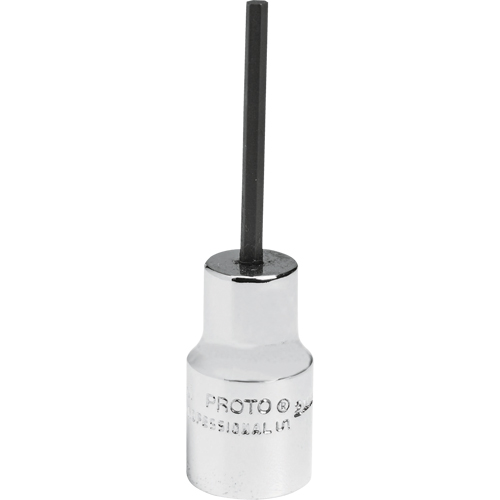 Standard Bit Socket, Hex, 2.5 mm x 1-7/8" L, 1/4" Drive R.M.G. Prévention