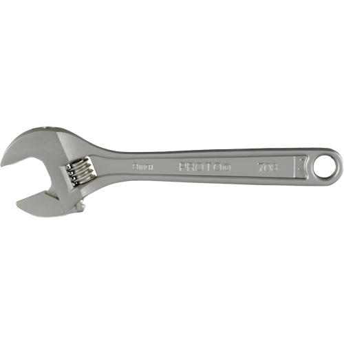 Adjustable Wrench With CLIK-STOP&reg;, 8" L, Plain R.M.G. Prévention