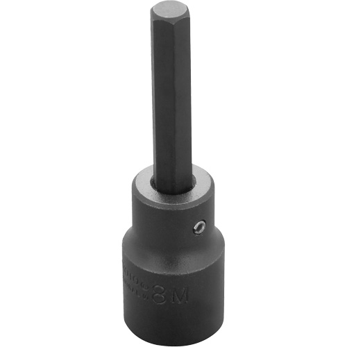 Socket Bit, Hex, 8 mm x 3-1/4" L, 1/2" Drive R.M.G. Prévention