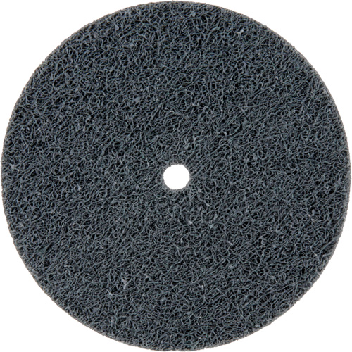 Meule homog&egrave;ne &agrave; faible densit&eacute; de s&eacute;rie 500 Standard Abrasives, 3" x 1/4", Arbre de 1/4", Grain de Fin, Carbure de silicium R.M.G. Prévention