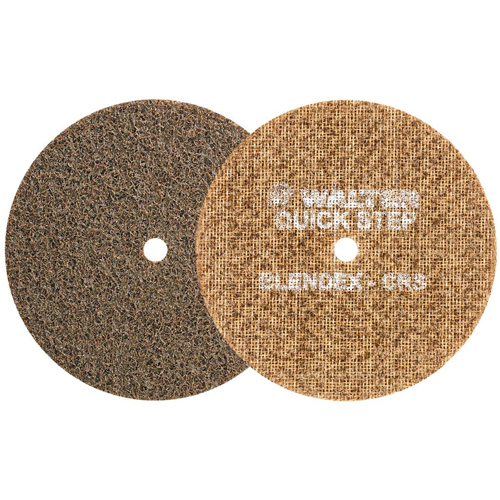 Disque de pr&eacute;paration de surface QUICK-STEP BLENDEX, 5" dia., Grain Cors&eacute;, Oxyde d'aluminium R.M.G. Prévention