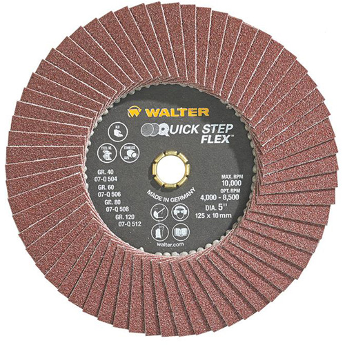 QUICK-STEP FLEX, 5" x Type 29, Grain 80, Oxyde d'aluminium R.M.G. Prévention