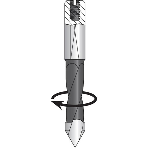 Through-Hole Carbide Tipped Drill, 1/4" Diameter R.M.G. Prévention