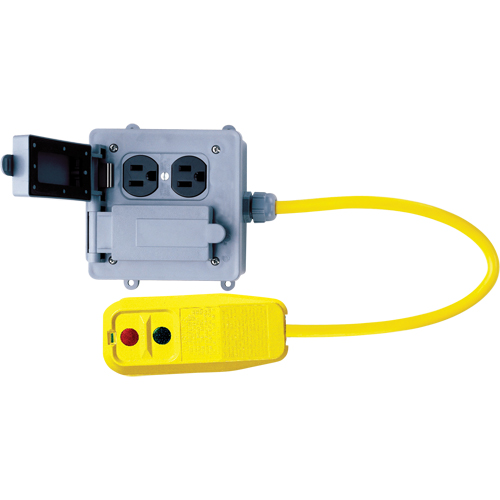 GFCI Quad Outlet Boxes, 120 V, 15 A, 6' Cord R.M.G. Prévention